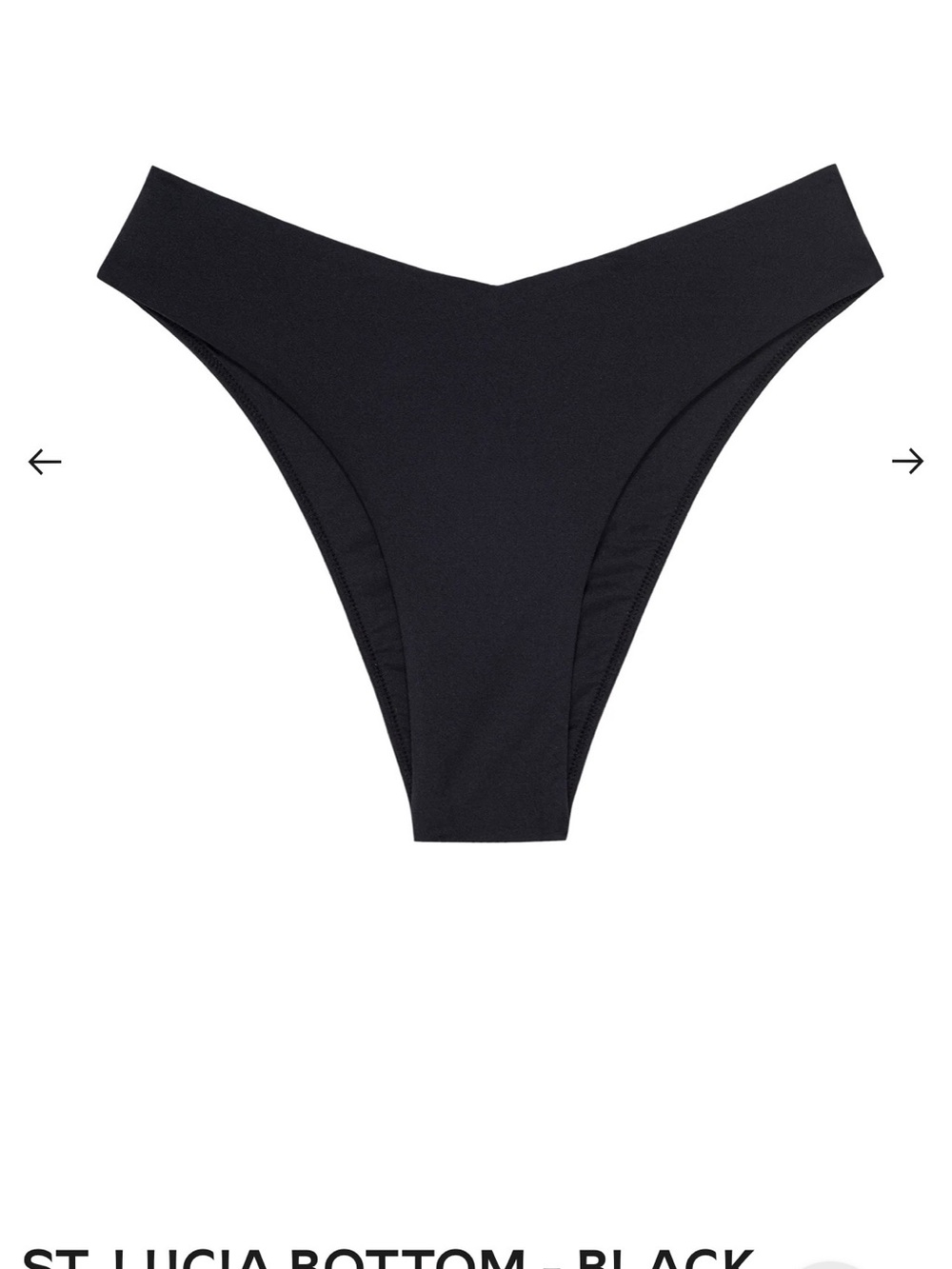 Monday Swimwear St. Lucia Black Bikini Bottom - Picture 11 of 13